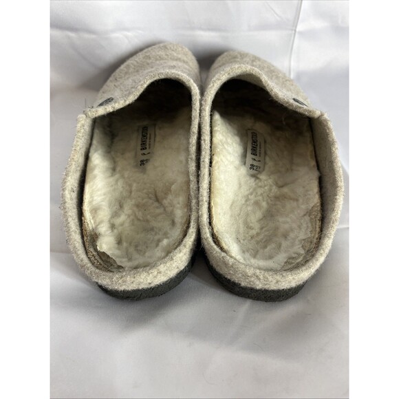 Birkenstock Zermatt Rivet Wool Eggnog Sandals Size 38 - Picture 7 of 13